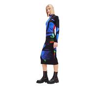 Desigual Vest_Hologram-Lacroix Vestido, Negro, XL Mujeres