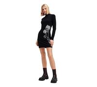 Desigual Vestido para Mujer, Negro, S