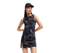 Desigual Vest_Lea, 2000 Black Vestido Informal, Negro, L Mujeres