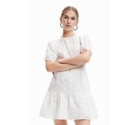 Desigual Vest_Limon 1000 Vestido, Blanco, XL Mujeres