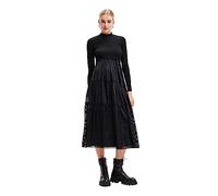 Desigual Vest_Misha Vestido, Negro, XL Mujeres