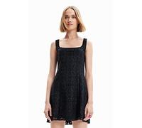 Desigual Vest_Newcastle 2000 Vestido, Negro, L para Mujer