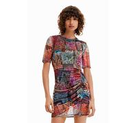 Desigual Vest_Roma 9019 Tutti Fruti Vestido Informal, Material de Acabados, XL para Mujer