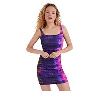 Desigual Vest_ROUSIE Vestido Casual, Multicolor, L para Mujer