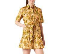Desigual Vest_Safari Vestido Casual, Amarillo, S para Mujer