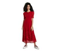 Desigual Vest_Yeniséi Vestido Casual, Rojo, L para Mujer