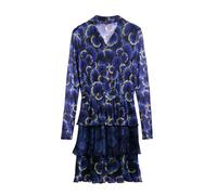 Desigual Vestido camisero azul / azul noche / amarillo 38 azul / azul noche / amarillo
