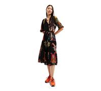 Desigual Dress Short Sleeve Vestido Informal, Negro, XS Mujeres