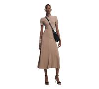 Desigual Vestido de Manga Corta para Mujer, marrón, S
