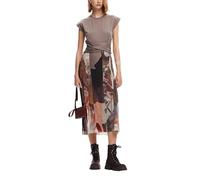 Desigual Vestido de Manga Corta Para Mujer Vestido Mujer