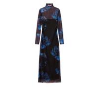 Desigual Vestido de Manga Larga para Mujer, Azul, L