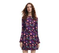 Desigual Vestido de Manga Larga para Mujer, Rojo, M
