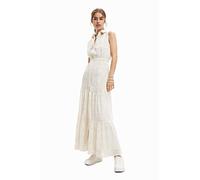 Desigual Vestido de Mujer, Blanco, L