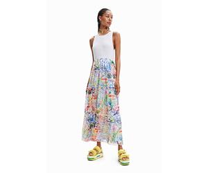 Desigual Vestido de Mujer, Blanco, S