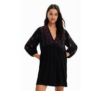 Desigual Vestido de Mujer, Negro, M