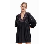 Desigual Vestido de Mujer, Negro, XL