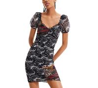 Desigual Vest_deepti 2000 Vestido, Negro, XS Mujeres