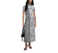 Desigual Vestido de Punto de Manga Corta para Mujer, Blanco, M