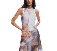 Desigual Vestido de Punto para Mujer sin Mangas, Negro, M