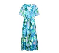 Desigual Vestido de verano azul claro / amarillo / verde 44 azul claro / amarillo / verde