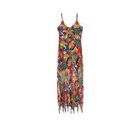 Desigual Vestido de verano turquesa / amarillo / naranja / negro 40 turquesa / amarillo / naranja / negro