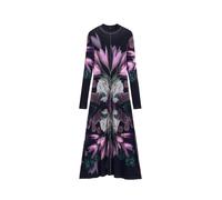 Desigual Vestido gris oscuro / lila oscuro / rosa claro / negro 36 gris oscuro / lila oscuro / rosa claro / negro