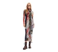 Desigual Vestido Informal de Manga Larga para Mujer, Material de Acabados., S