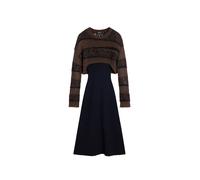 Desigual Vestido marrón / negro 38 marrón / negro