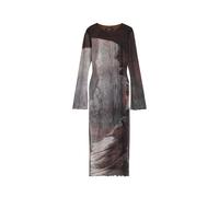 Desigual Vestido marrón oscuro / blanco 40 marrón oscuro / blanco