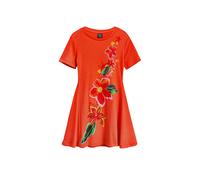 Desigual Vestido mezcla de colores / rojo, Talla 122-128