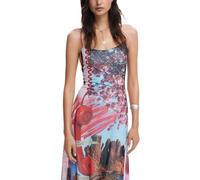 Desigual Vestido Midi Estampado para Mujer M. Christian Lacroix, Acabados de Material, XS