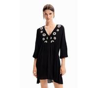 Desigual Vest_Seneca Vestido, Negro, S para Mujer