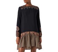 Desigual Vestido Praga para Mujer, Negro, XS