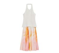 Desigual Vestido verde / naranja / rosa 38 verde / naranja / rosa