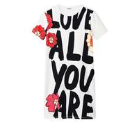 Desigual Vest_Love All Vestido, Blanco, M para Mujer