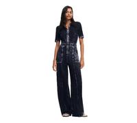 Desigual Woman Knit-Mono de Punto Jeans, Azul, XS para Mujer