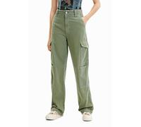 Desigual Pant_sedal 4009 Pantalones Informales, Verde, 40 para Mujer