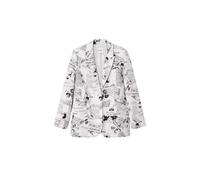 Desigual Woman Woven Blazer Tejido para Mujer, Blanco, Large