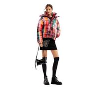Desigual Woman Woven Padded Short Overcoat Pantalones Cortos de Lana para Mujer, Material de Acabados, M