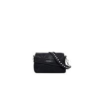 Desigual Women's Accessories - Bolsa de mano de poliuretano, color negro, Negro