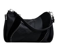 Desigual Women's Accessories - Bolsa de mano de poliuretano, color negro, Negro