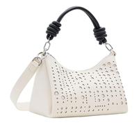 Desigual Women's Accessories - Bolso de mano de poliuretano, color blanco, Blanco
