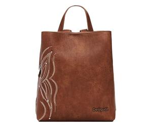 Desigual Women's Accessories - Mochila de poliuretano (tamaño pequeño), marrón, Einheitsgröße