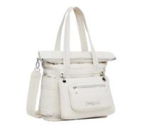 Desigual Women's Accessories - Mochila grande de nailon, Blanco, Einheitsgröße