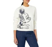 Desigual Jers_Mickey 1001 Sudadera, Blanco, L para Mujer