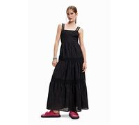 Desigual Vest_Karen 2000 Vestido, Negro, L para Mujer