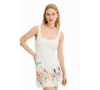 Desigual Vest_Mojito 1000 Vestido, Blanco, L para Mujer