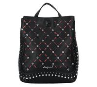 Desigual mochila de ocio Yankee Metal Patch Sumy Mini Backpack Black negro