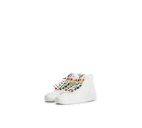 Desigual Zapatillas de Mujer Fancy High_Laces 1000 White, Blanco, 38 EU