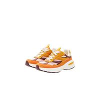 Desigual Zapatillas de Piel Patch Naranja -Altura cuña 6,5cm-
